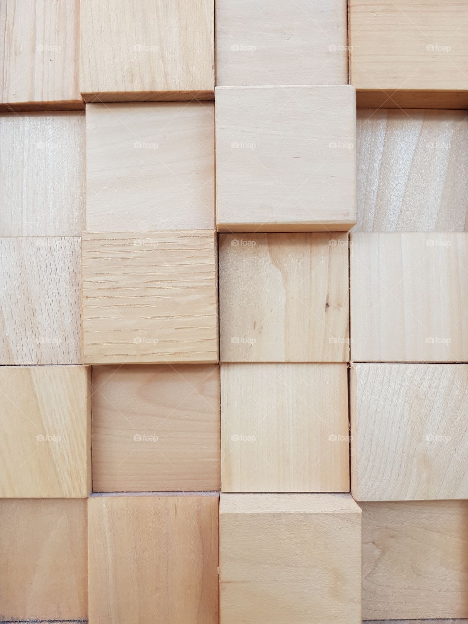 Wooden bricks background