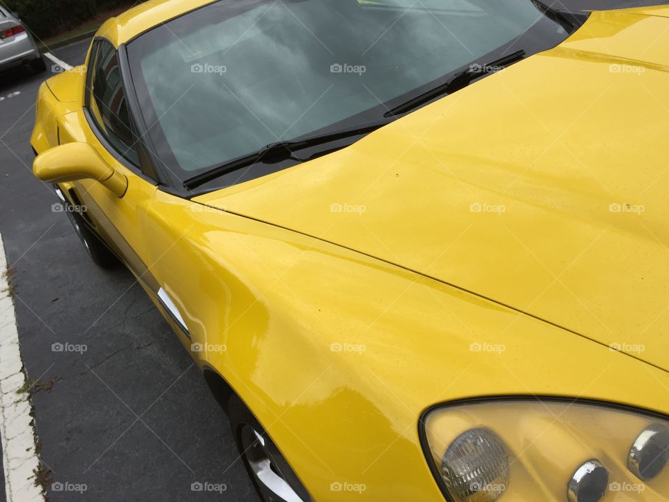 Yellow Corvette
