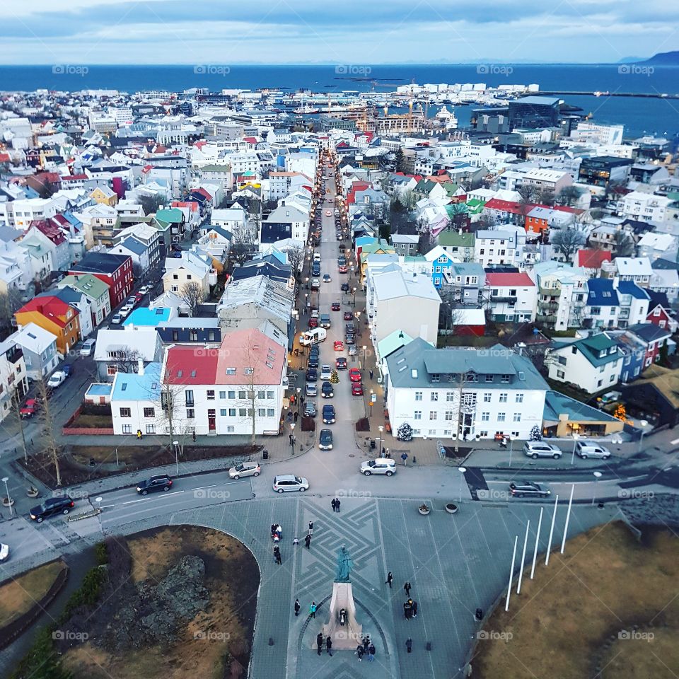 city view of Iceland's capital - Reykjavik