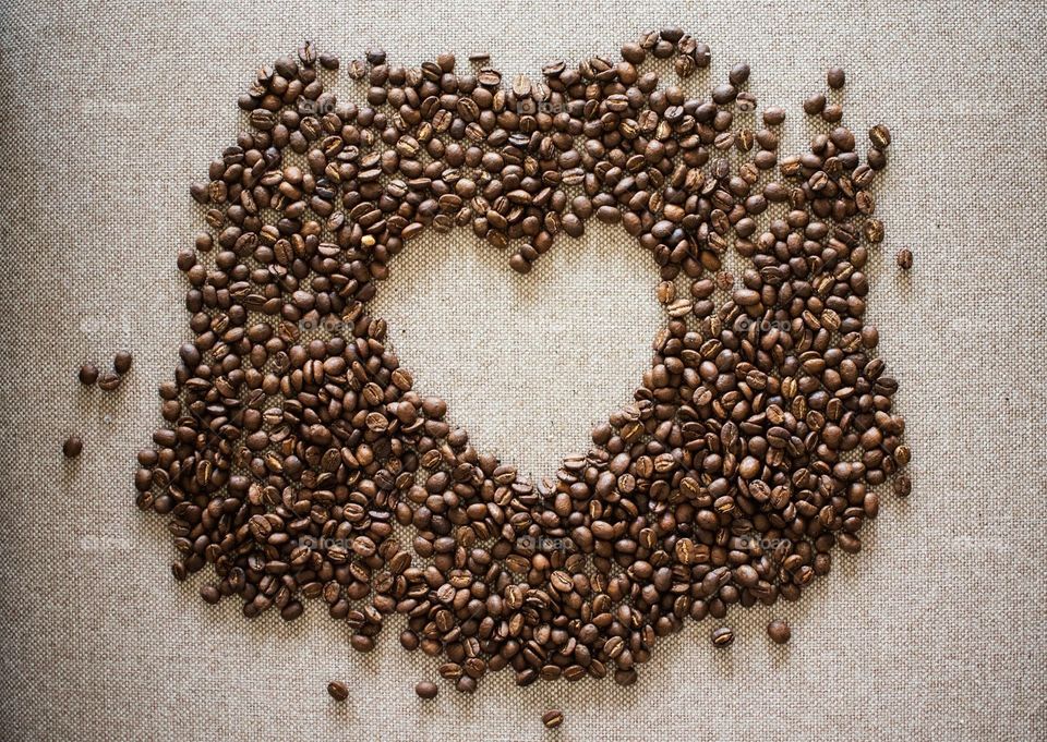 Coffee Heart Background