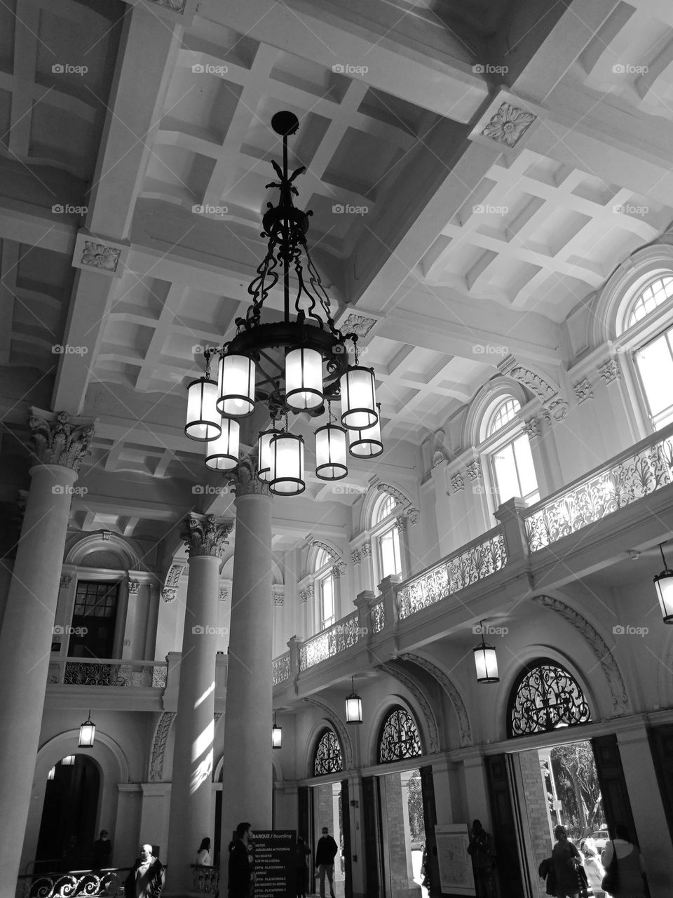 Historical train station in São Paulo