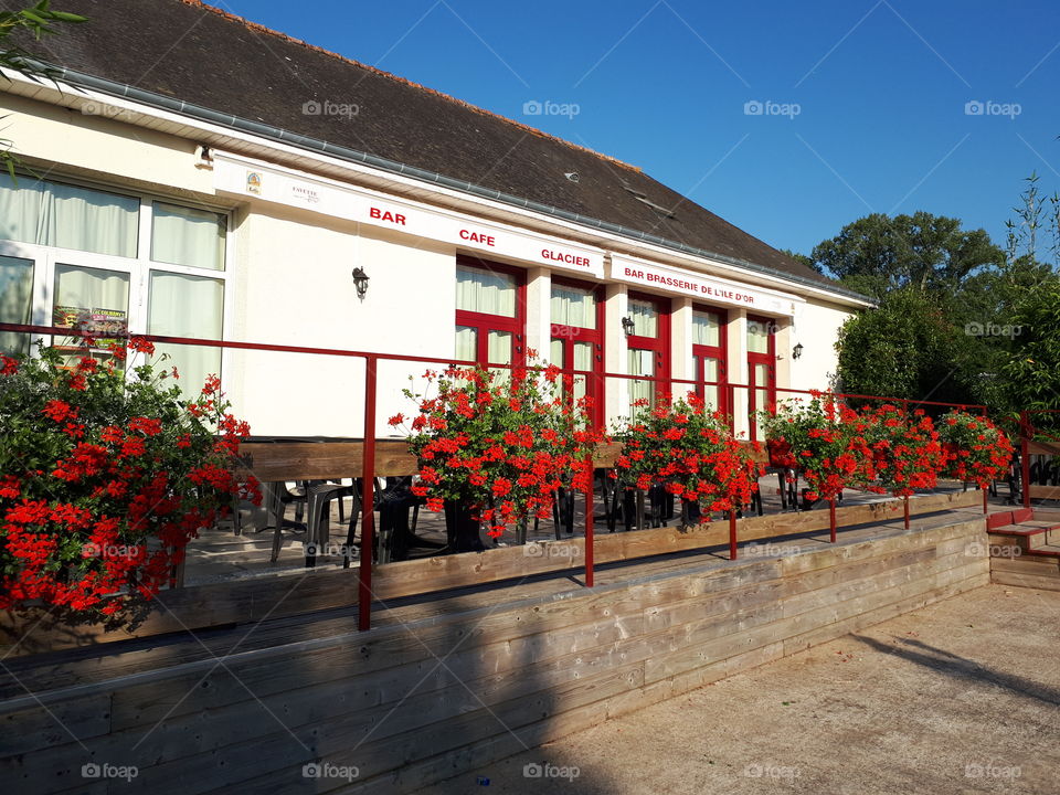 Summer cafe in France