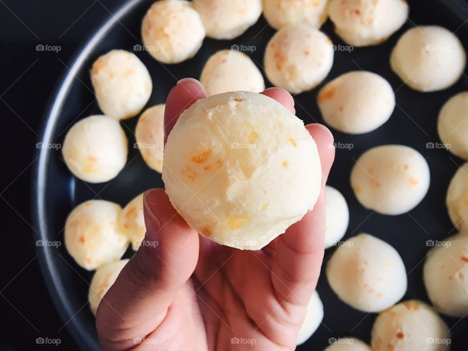 Cheese bread. Brazilian typical snack (Pão de queijo)