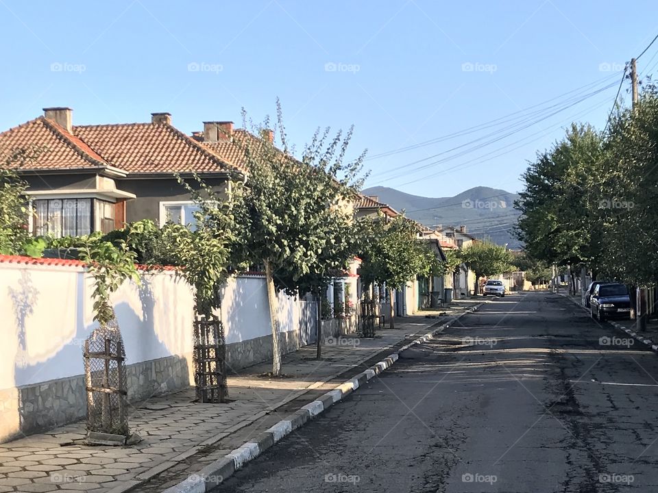 The small town of Kran (used to be a village) has a bright school and wide streets