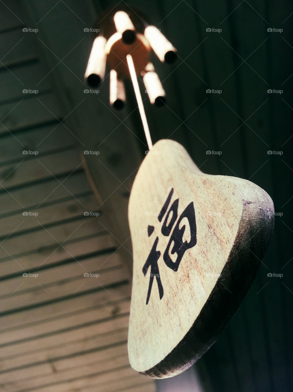 Chinese chime bokeh background