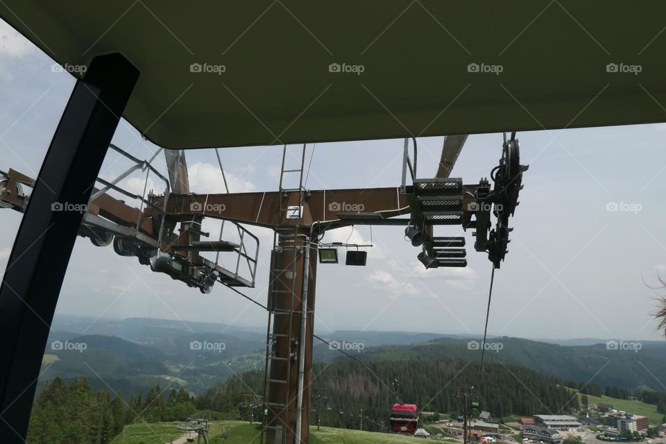 Seilbahn auf dem Feldberg im Schwarzwald