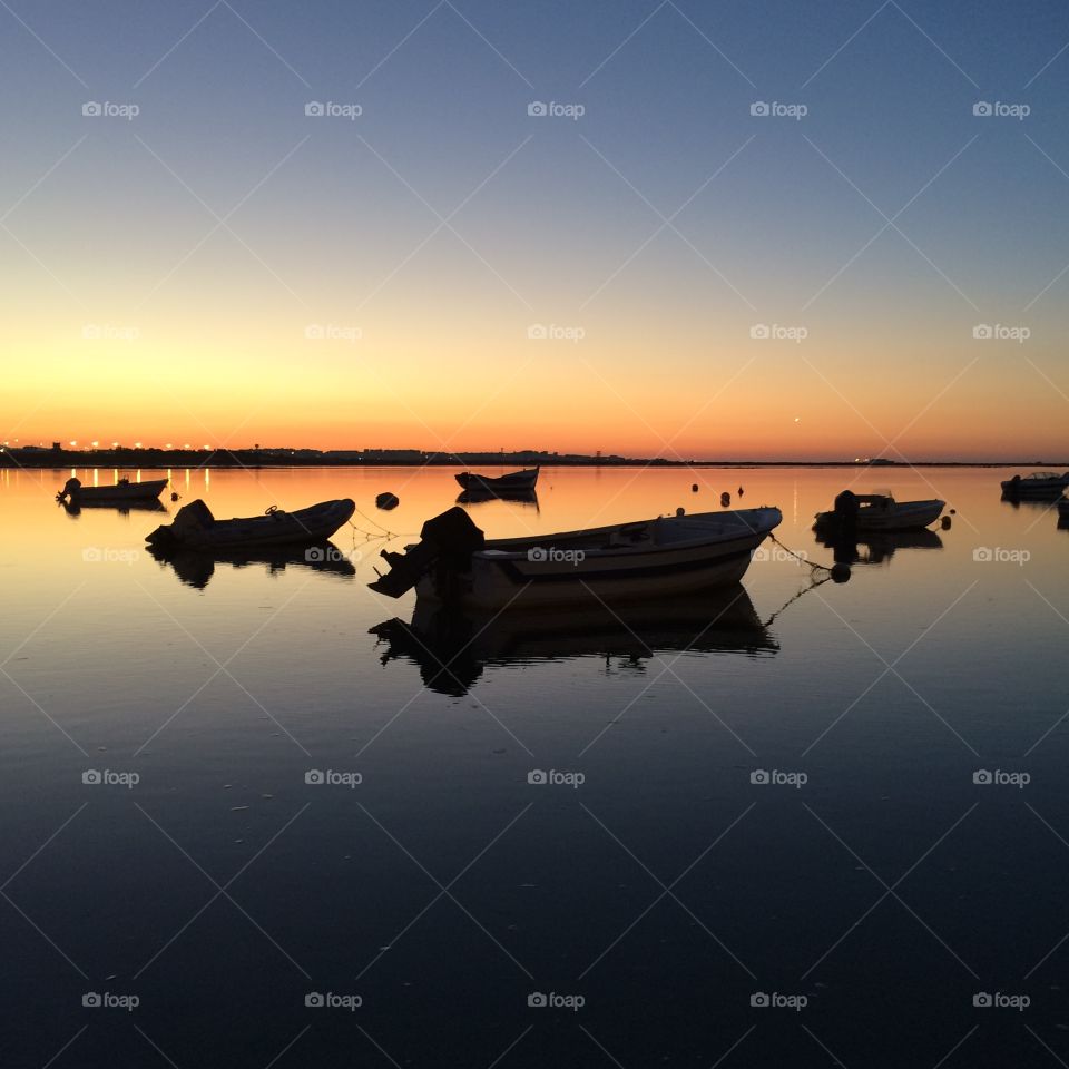 Ria Formosa. Sunrise