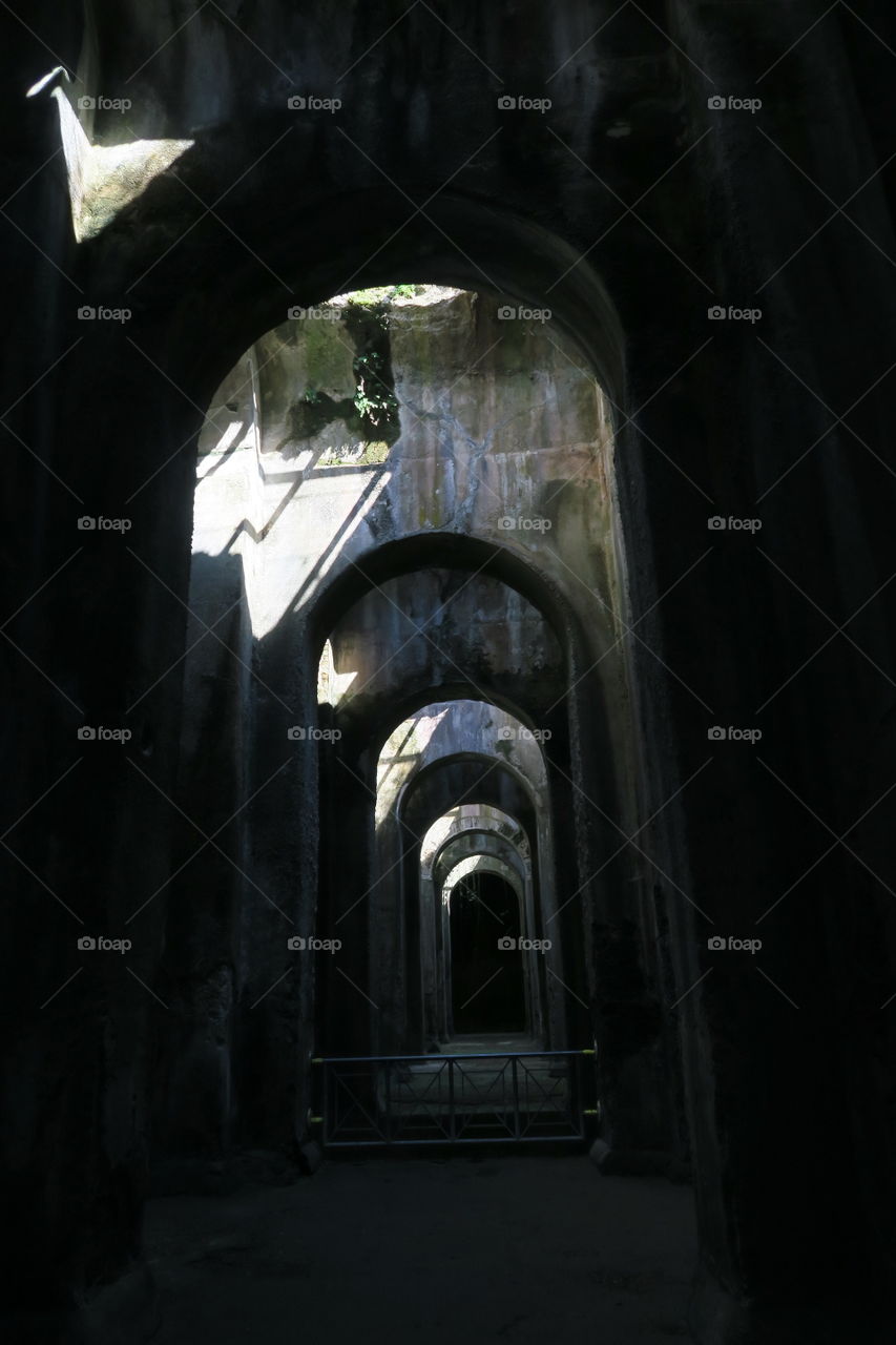 Piscina mutability, Naples italy, roman underground reservoirs 