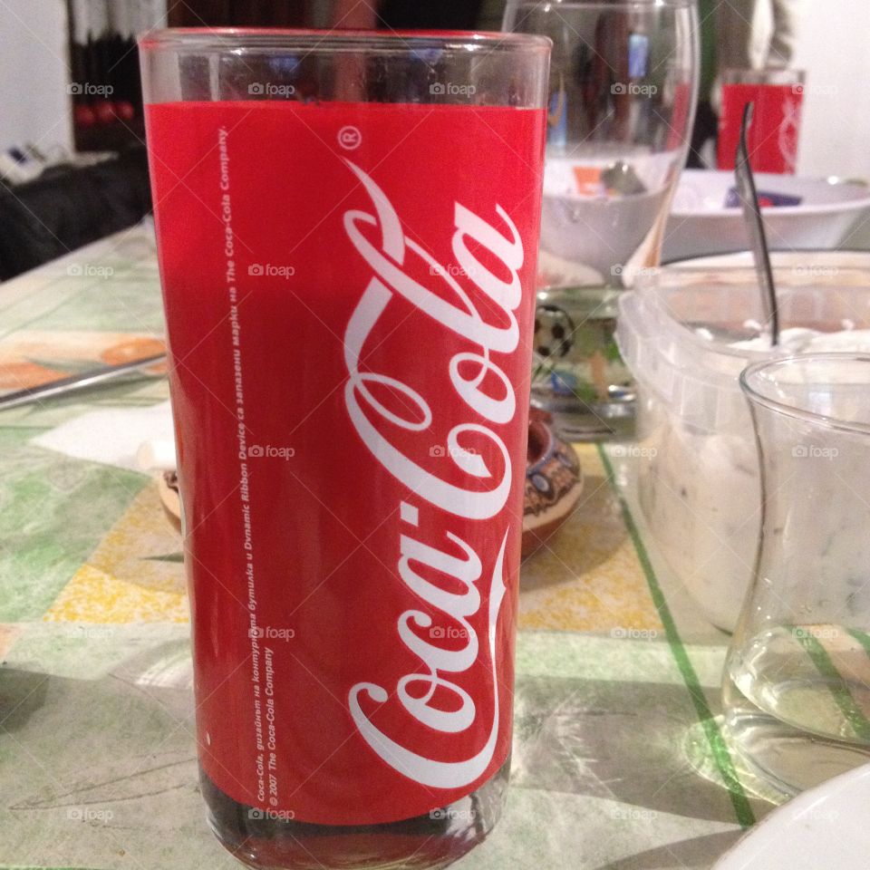 Glass of Coca Cola