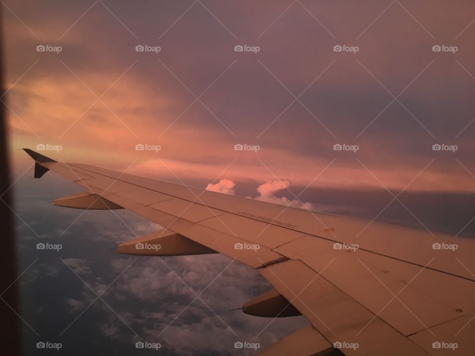 Airplane travel photo