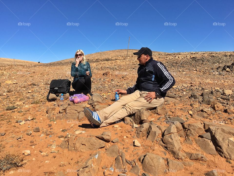 Picnic in the desert 