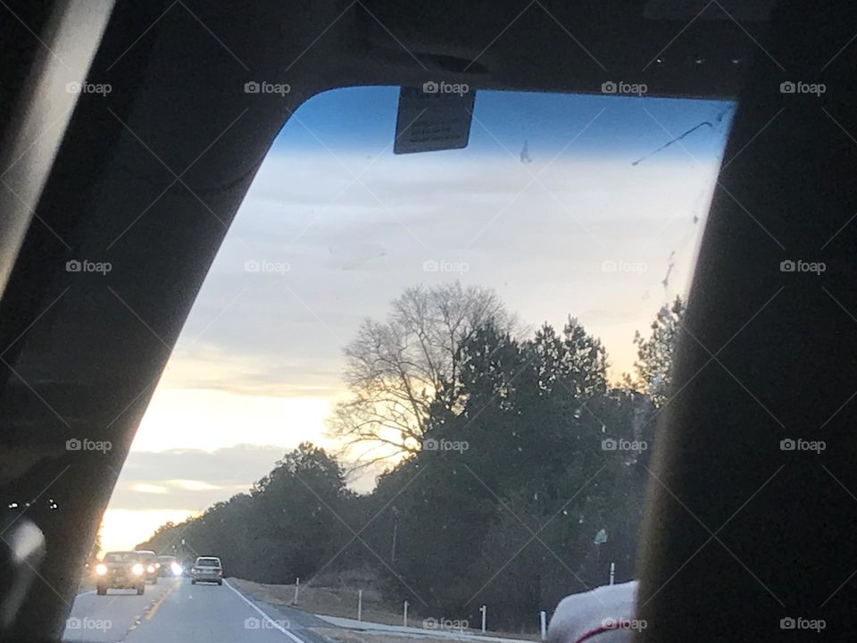 Country side sunrise. 