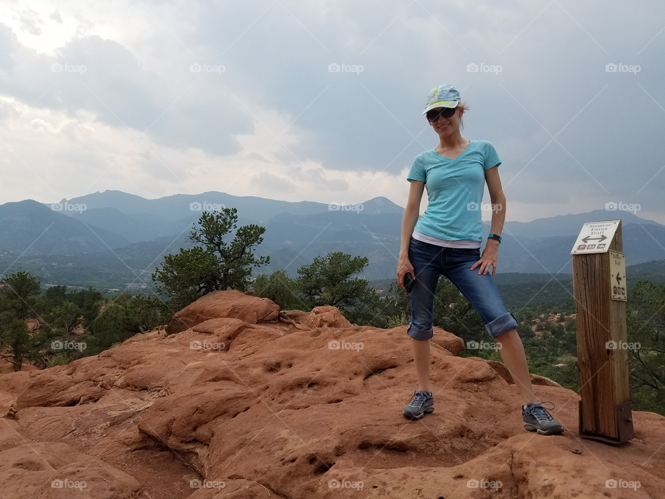 Hiking at Garden of the Gods in Colorado