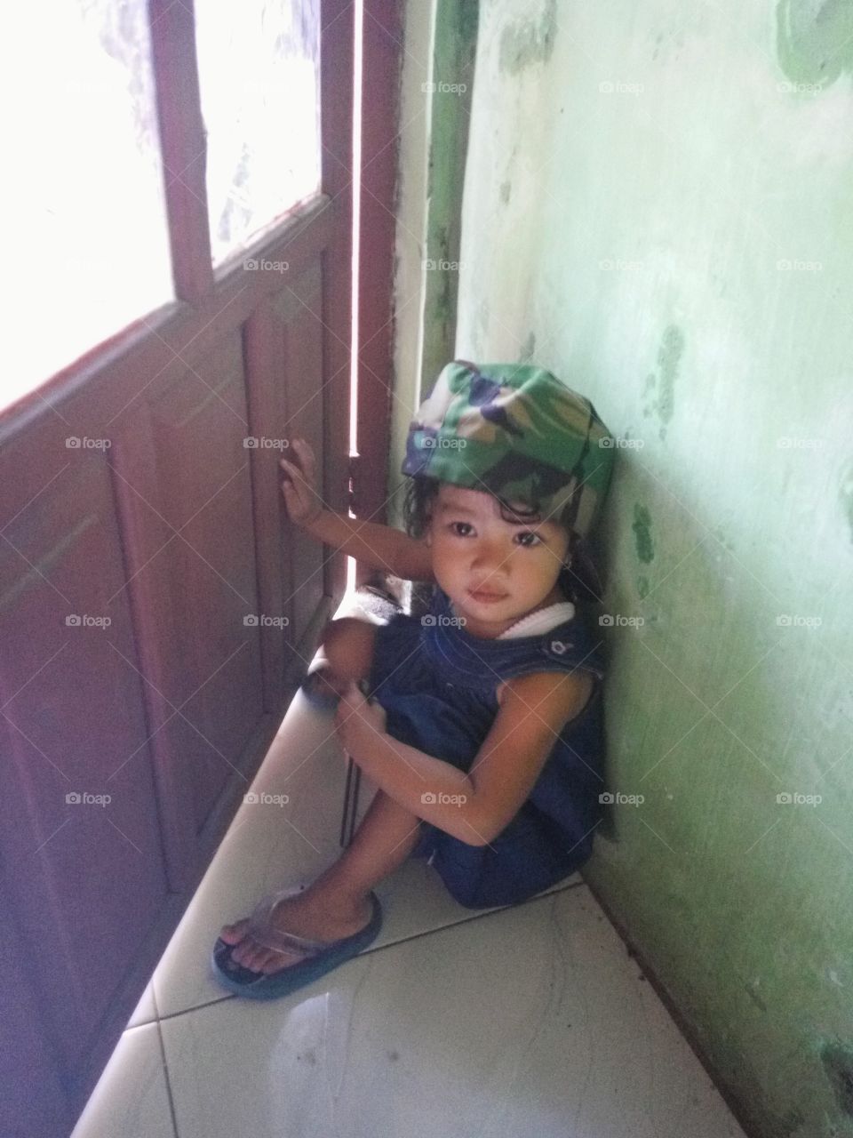 daughter at the door