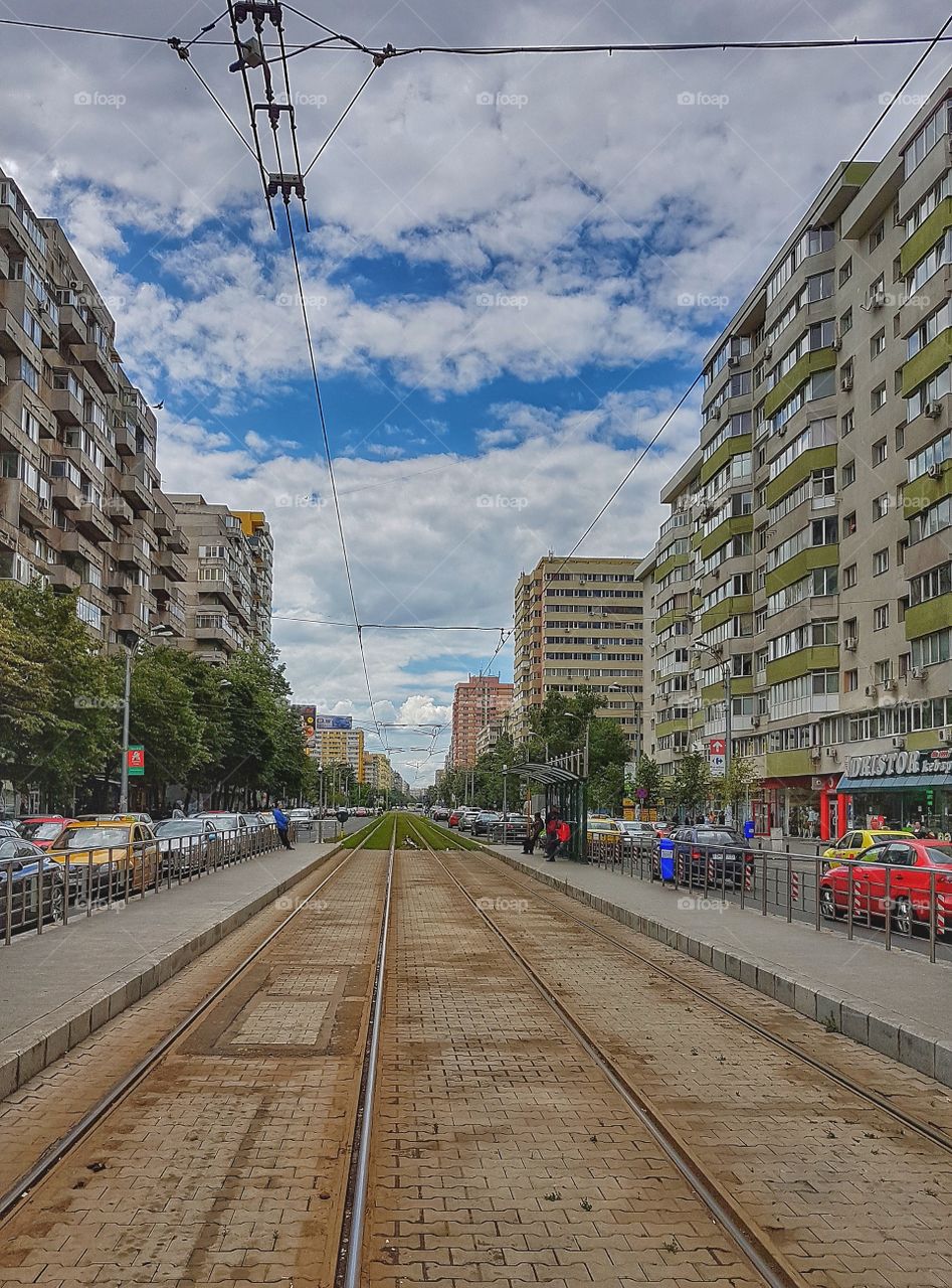 Middle of the boulevard