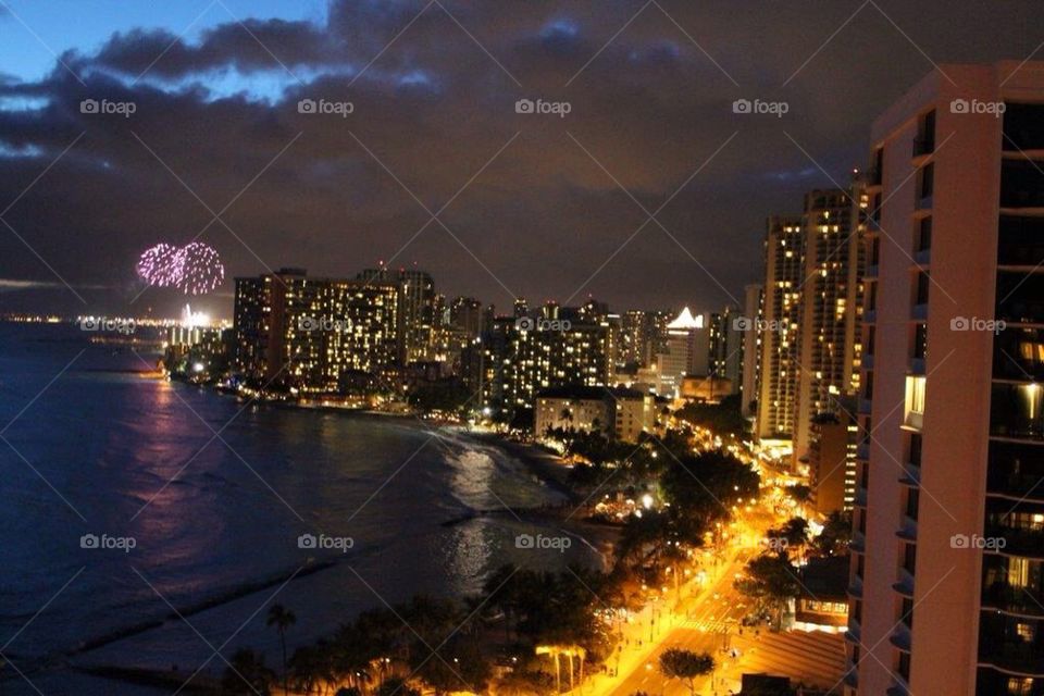 Waikiki, Hawaii Night