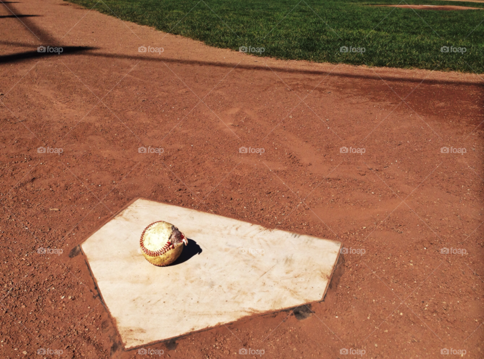 american america baseball infield by threeboydad