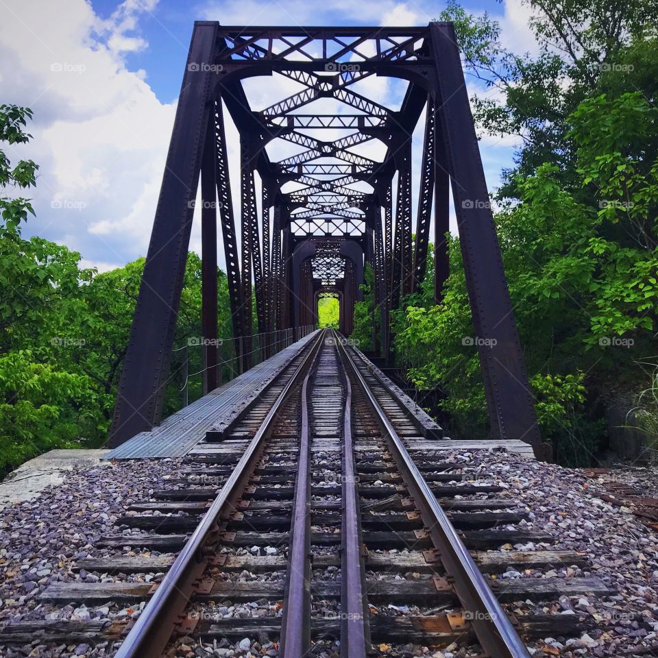Railroad Bridge going over the river