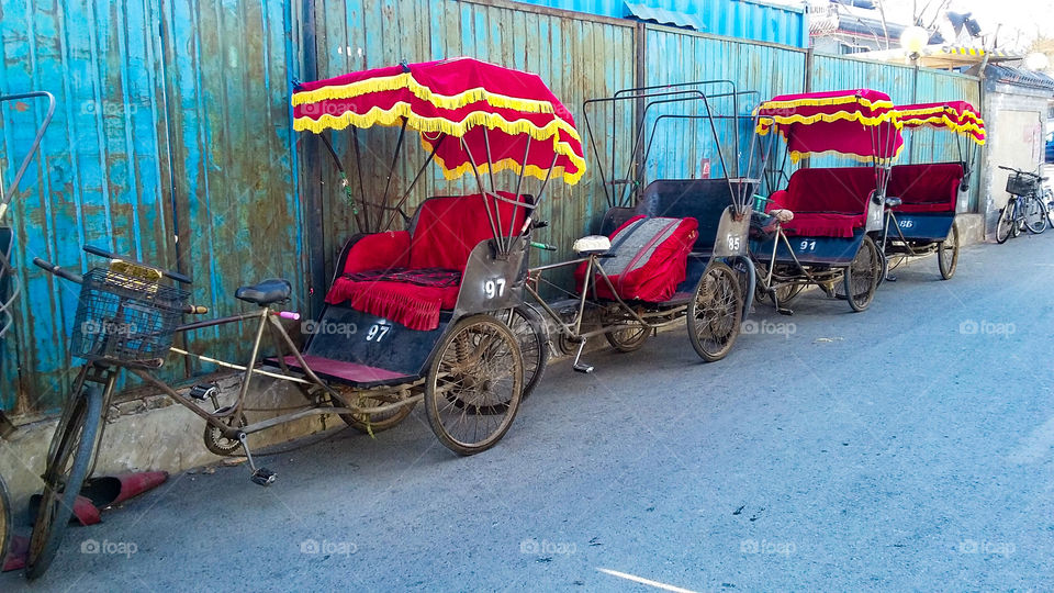 Chinese rickshaw in Beijing