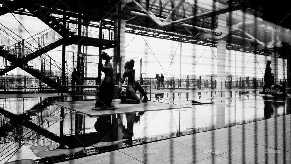 Pompidou, exposition, structure
