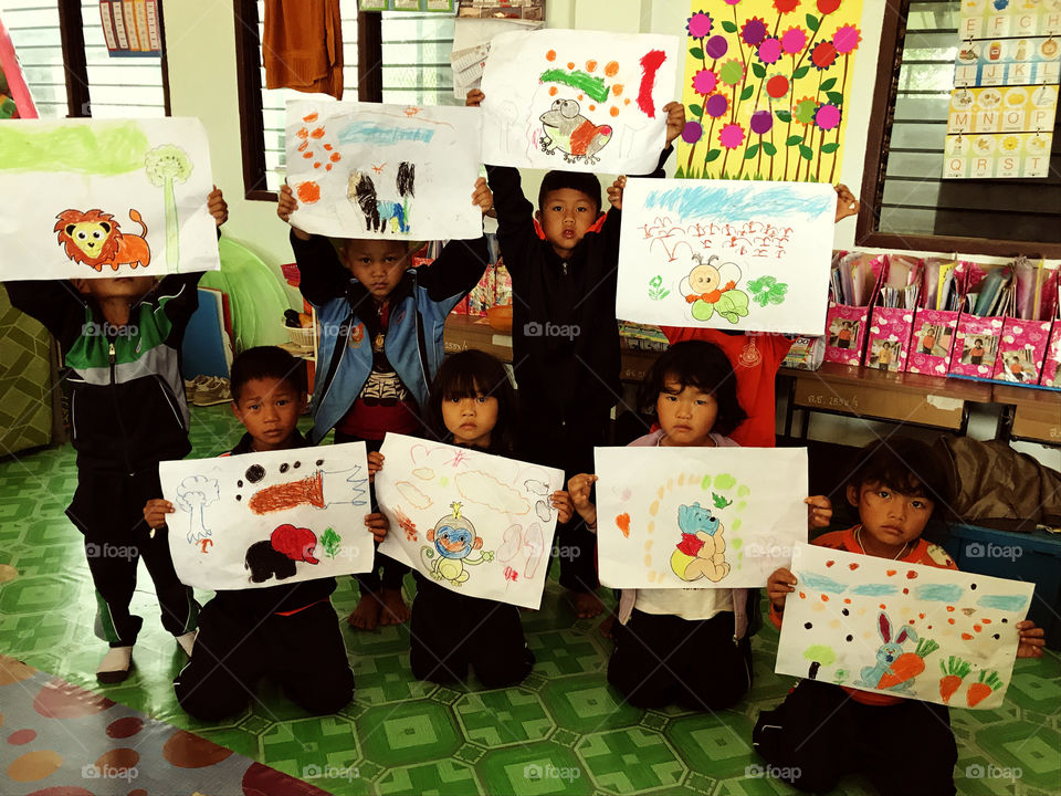 Finnally finish and when be told to smile...this is what they reaction ha...a.
Alright, got that you need some snack. Thank you for innocence action and honest to your heart.