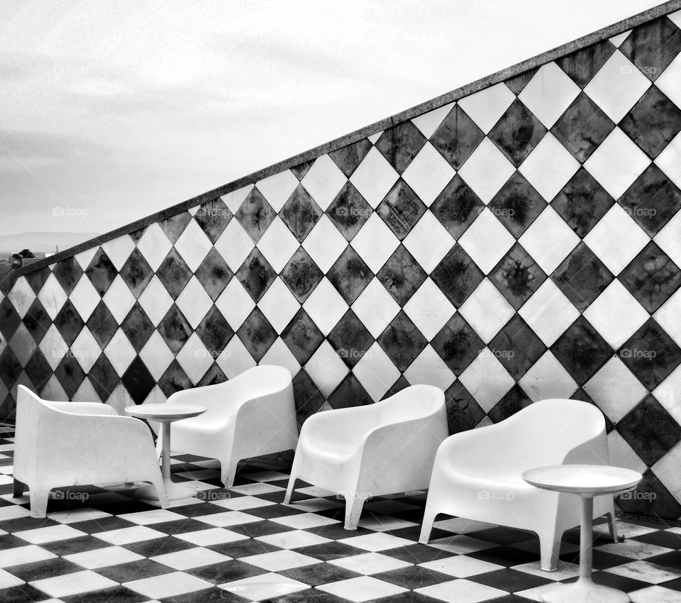 Black and white coffee