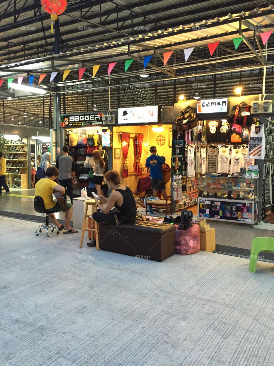 Shops in Hat Yai Thailand. Taken on 18 April 2015