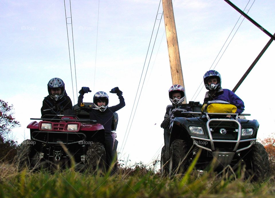 Four wheeling 
