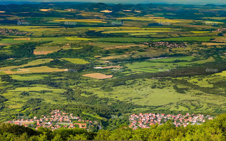 Above the valley