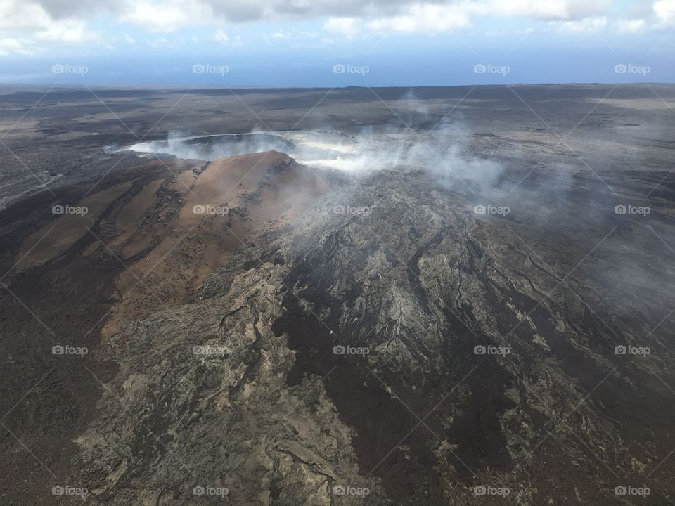  Grey area around the volcano 