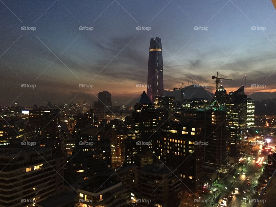 Chile at night 
