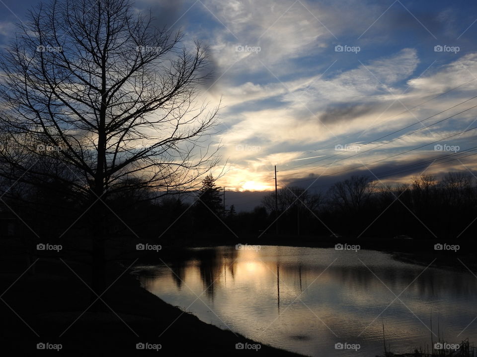 Sunset at the Pond