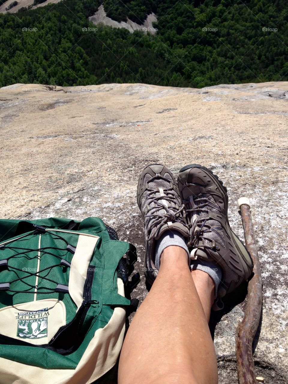 Sitting, resting, taking in the view