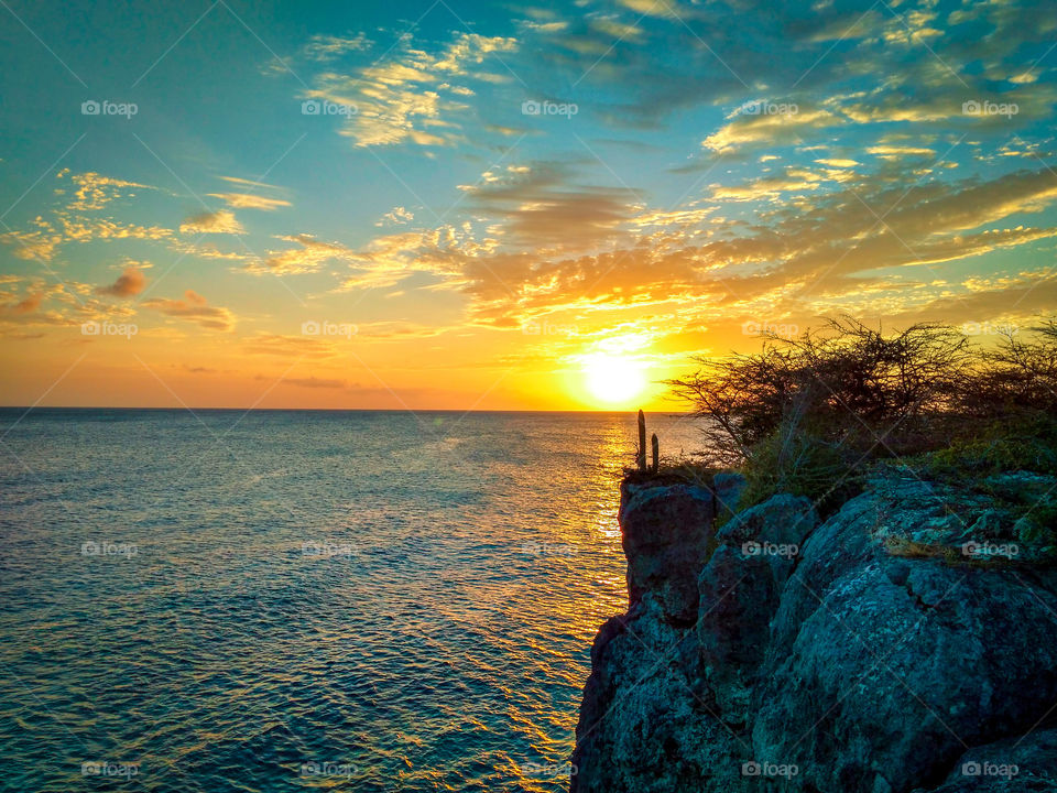 brilliant ocean view sunset ⛅
