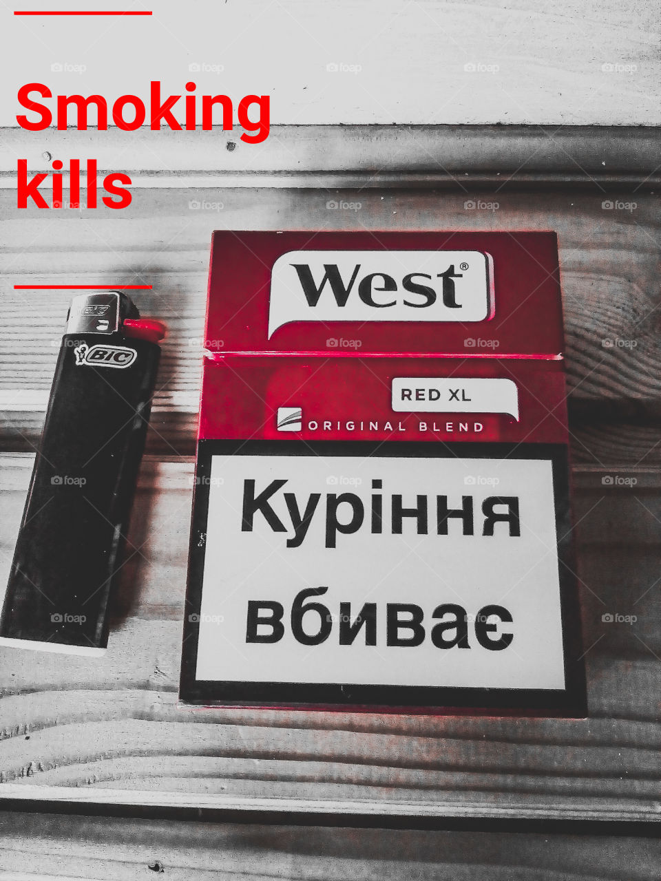 West sigaret Smoking kills