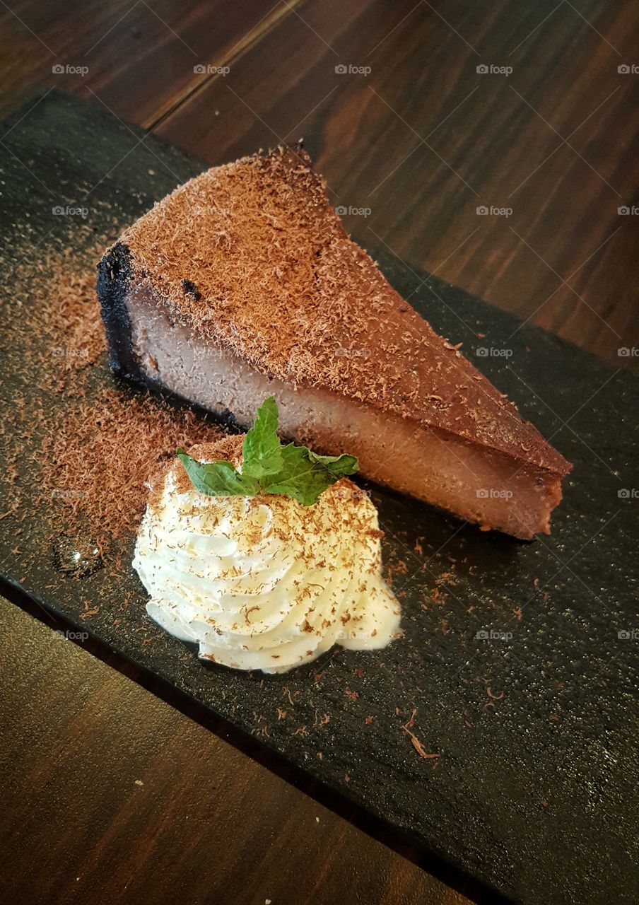 chocolate cheesecake