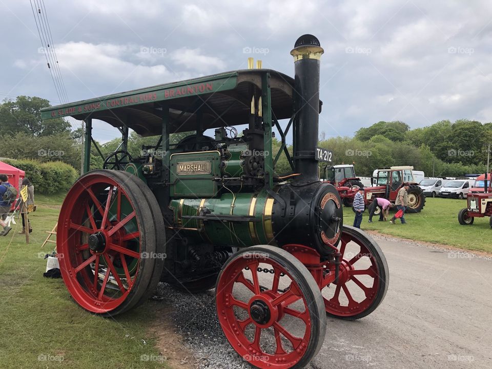 One of the many steam engines in action at the Devon County Show 2019