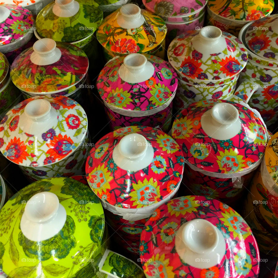 Colorful Glass Tea Cup!