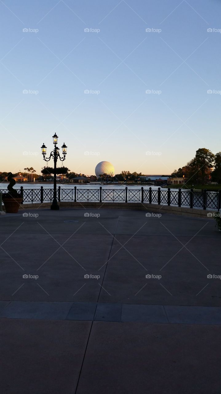 EPCOT Sunrise. EPCOT - Walt Disney World