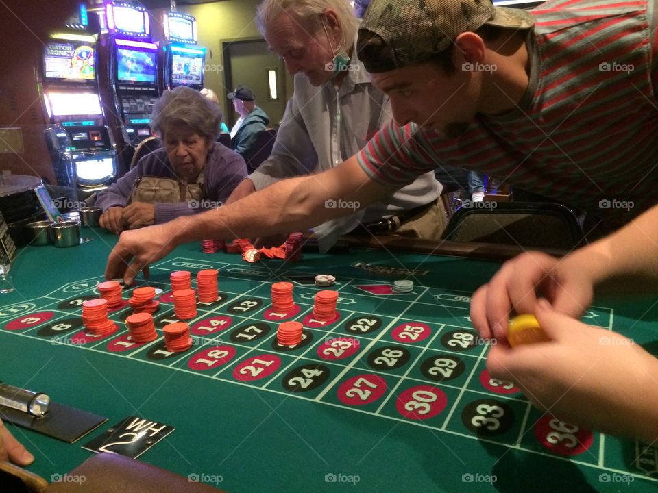 Gambling in old vegas. Craps, baby!