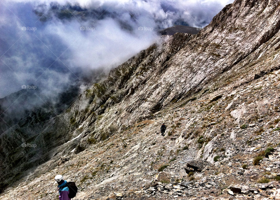 travel mountain clouds summit by oden