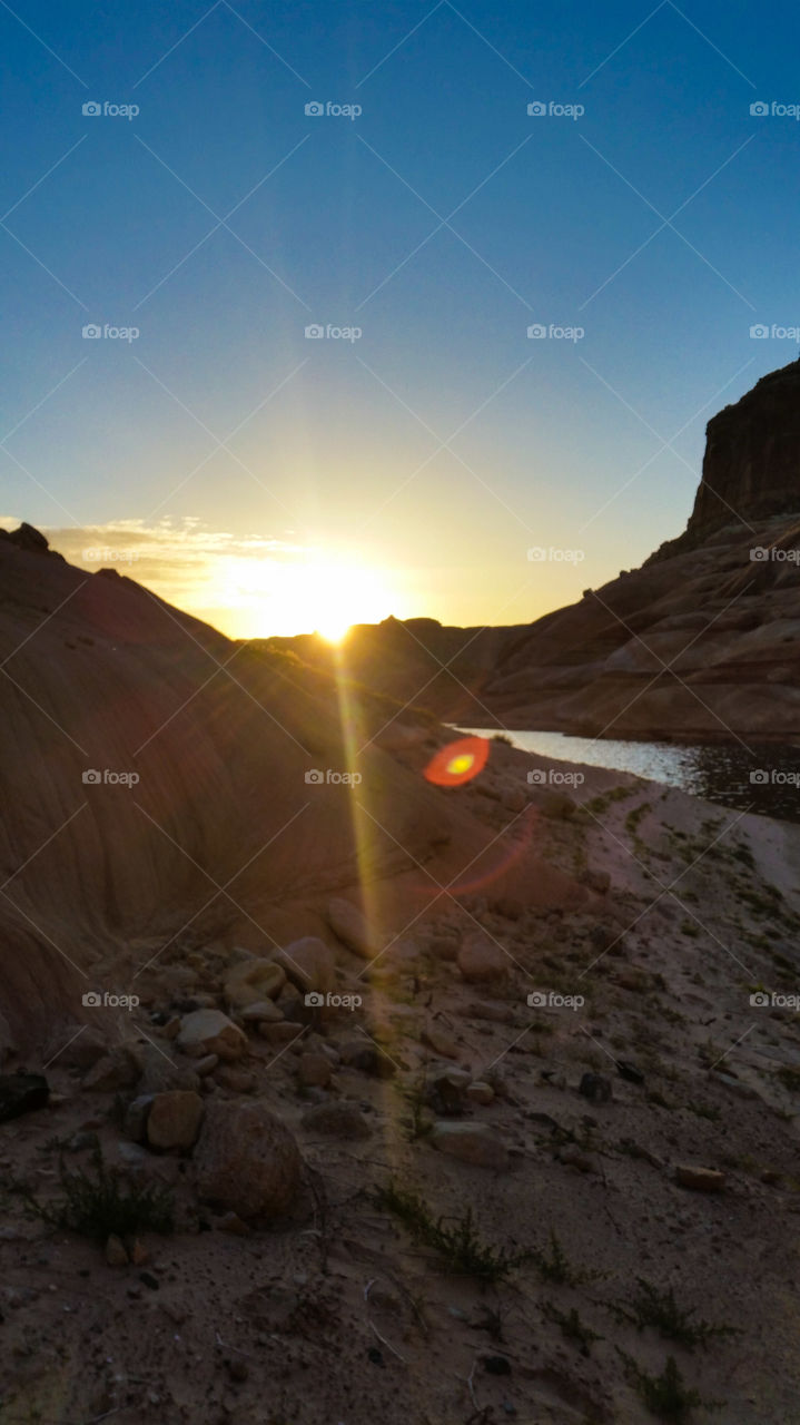 Sunrise at Last Chance Bay, Lake Powell
