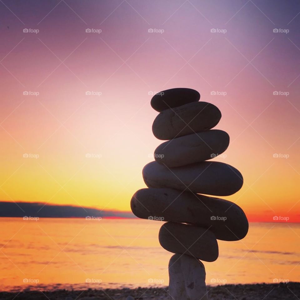 Stacking towards the sunset 