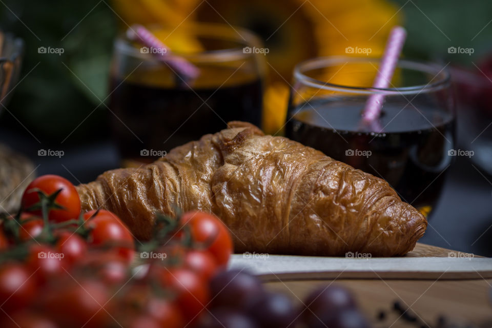 Close-Up Of croissant