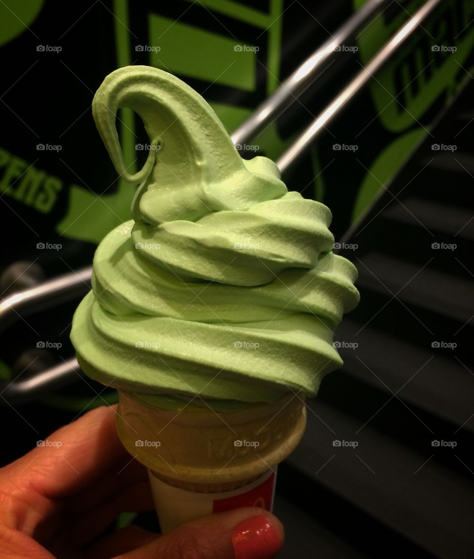 Green tea Ice cream