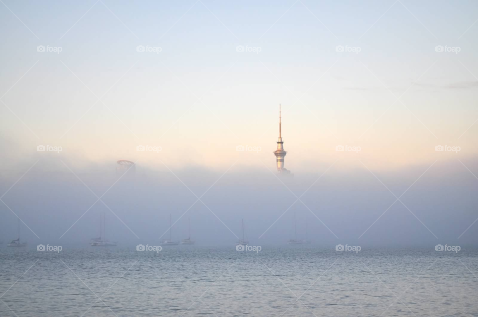 water morning skyline fog by micheled312