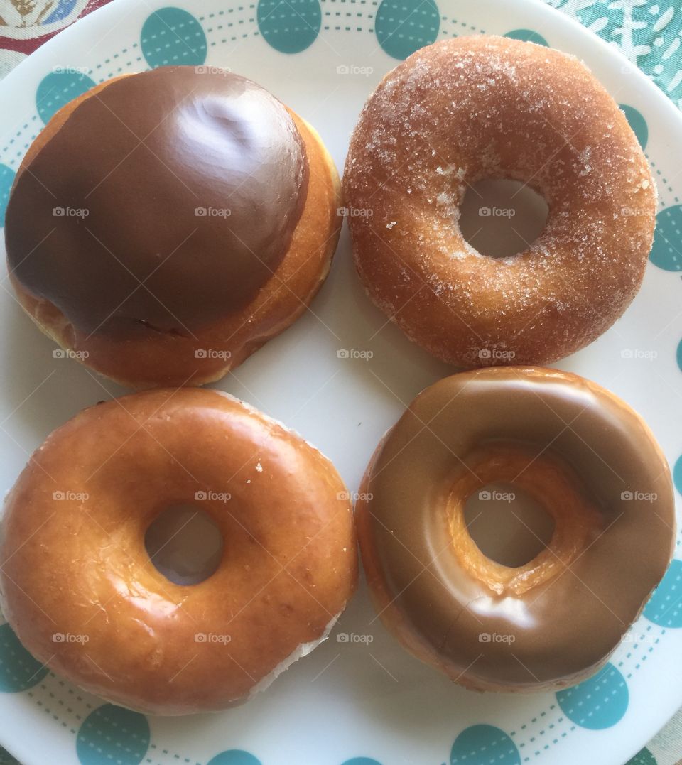 Four doughnuts. 