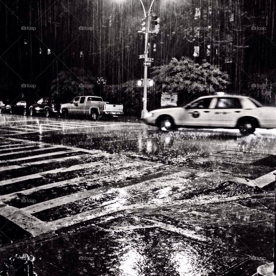 Rainy Manhattan Night
