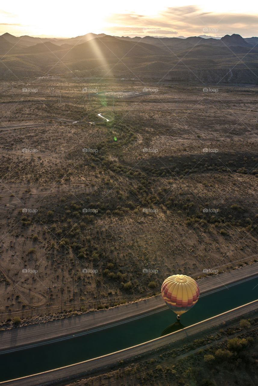 Arizona Landscape from Air Balloon