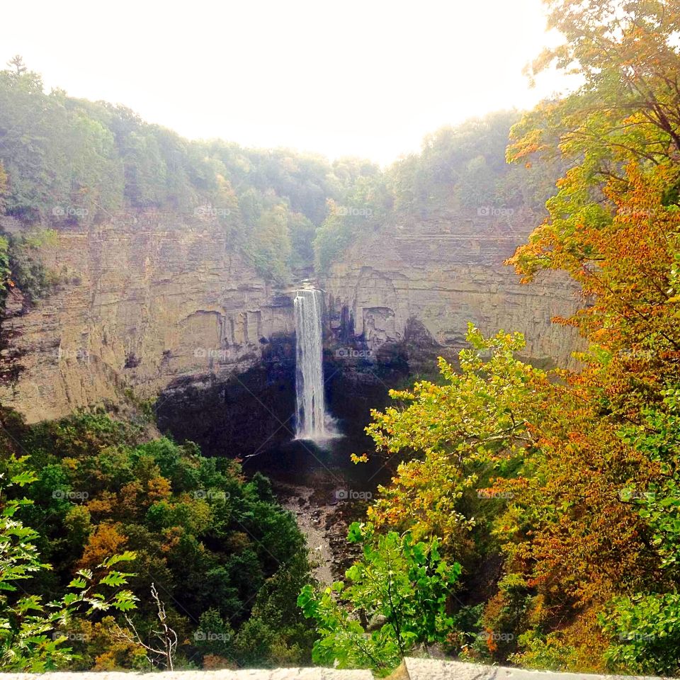 Autumn waterfall 